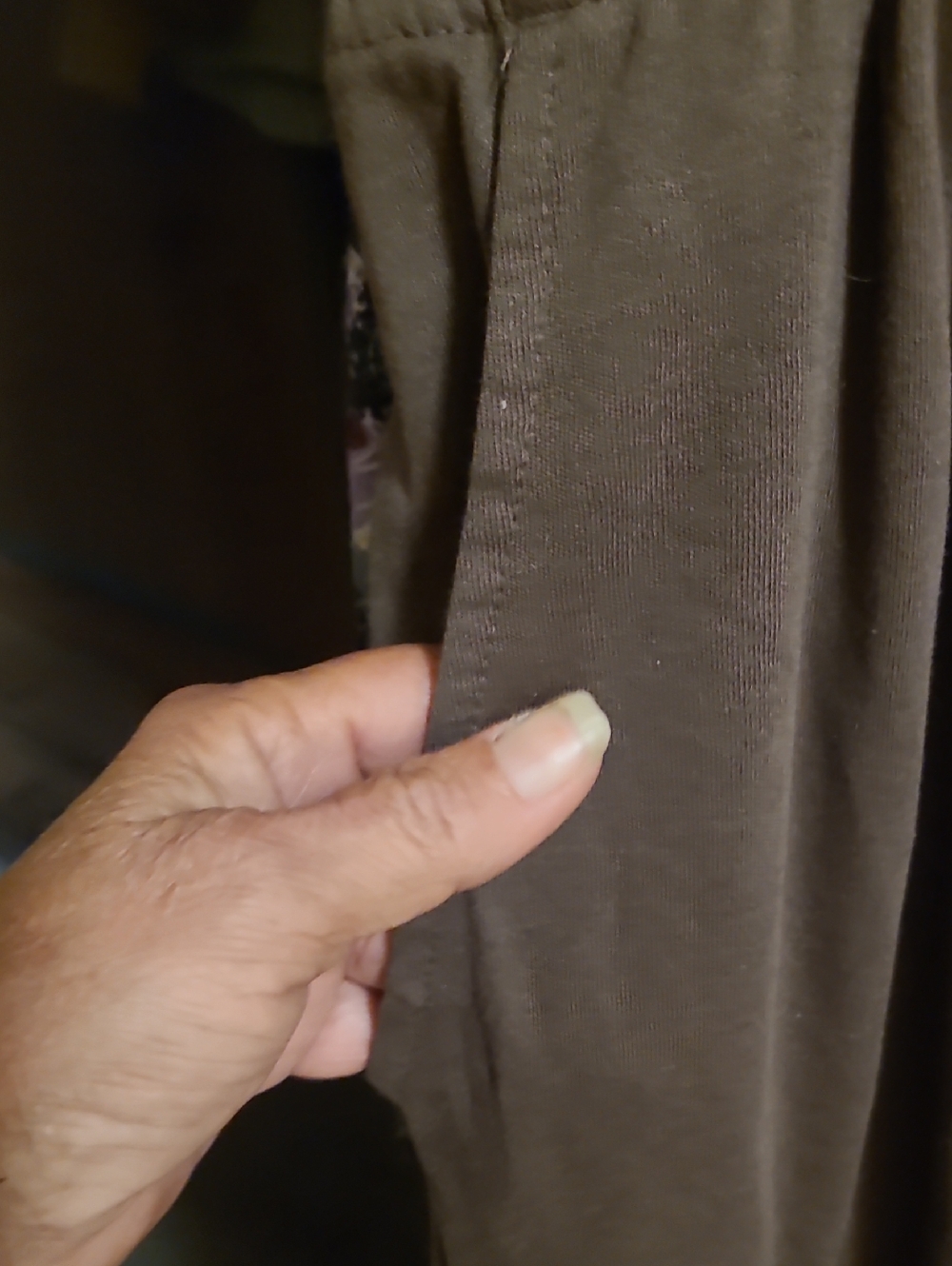 Elastic-Waist Jogger Pants With Pockets. Waist 36 To 42" Blk. Brown Or White - Picture 2 of 4
